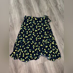 Banana Republic | Navy Lemon Wrap Skirt